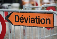 Travaux et déviation Rue de la Dixence