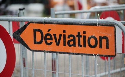 Travaux et déviation Rue de la Dixence