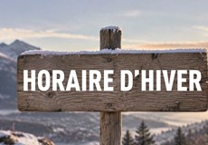Changement d'horaire - 26 octobre