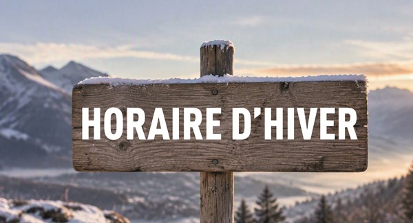 Changement d'horaire - 26 octobre