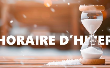 Changement d'horaire - 3 novembre